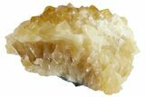 Lustrous Yellow Calcite Crystal Cluster - Fluorescent! #163229-2